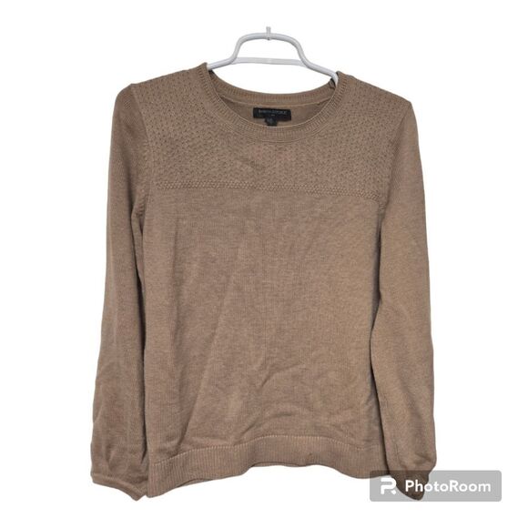 Banana Republic Factory Camel Blouson Sleeve Sweater Women’s Small - Picture 1 of 13